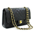 CHANEL 2.55 Double Flap Medium Chain Shoulder Bag Black Lambskin i51 – Accessorio premium elegante