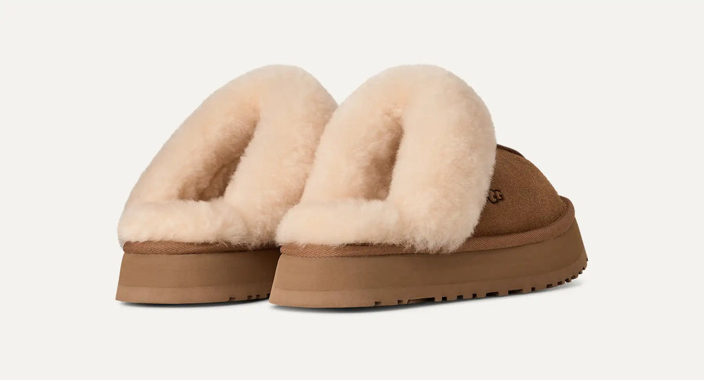 UGG Ciabatte Disquette Donna in Chestnut