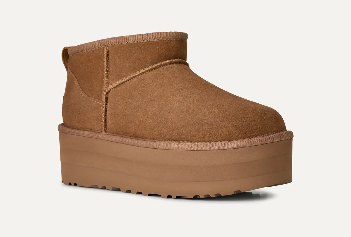 UGG Stivali Classic Ultra Mini Platform Donna in Chestnut