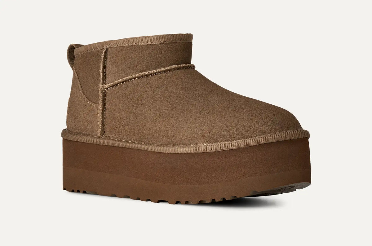 UGG Stivali Classic Ultra Mini Platform Donna in Light Bronze