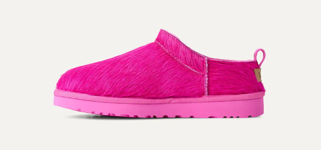 UGG Classic Micro Calf Hair Boot Donna in Bright Fuchsia