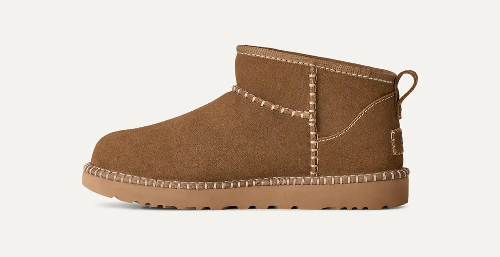 UGG Stivali Classic Ultra Mini Botanic Donna in Light Bronze