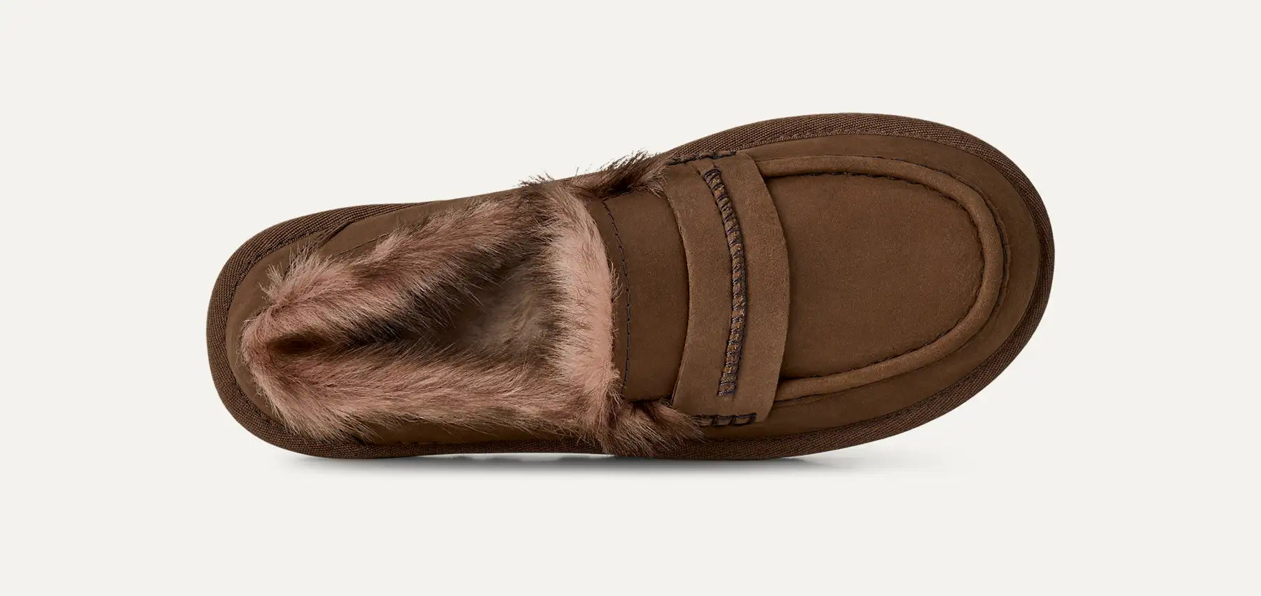 UGG Mocassini Ellis Nubuck Donna in Dark Chestnut
