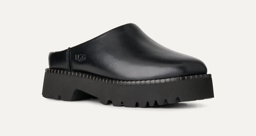 UGG Sabot Uptowner Donna in Black Leather