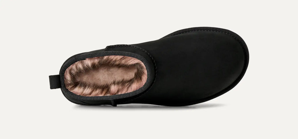 UGG Stivali Classic Ultra Mini Nubuck Donna in Black