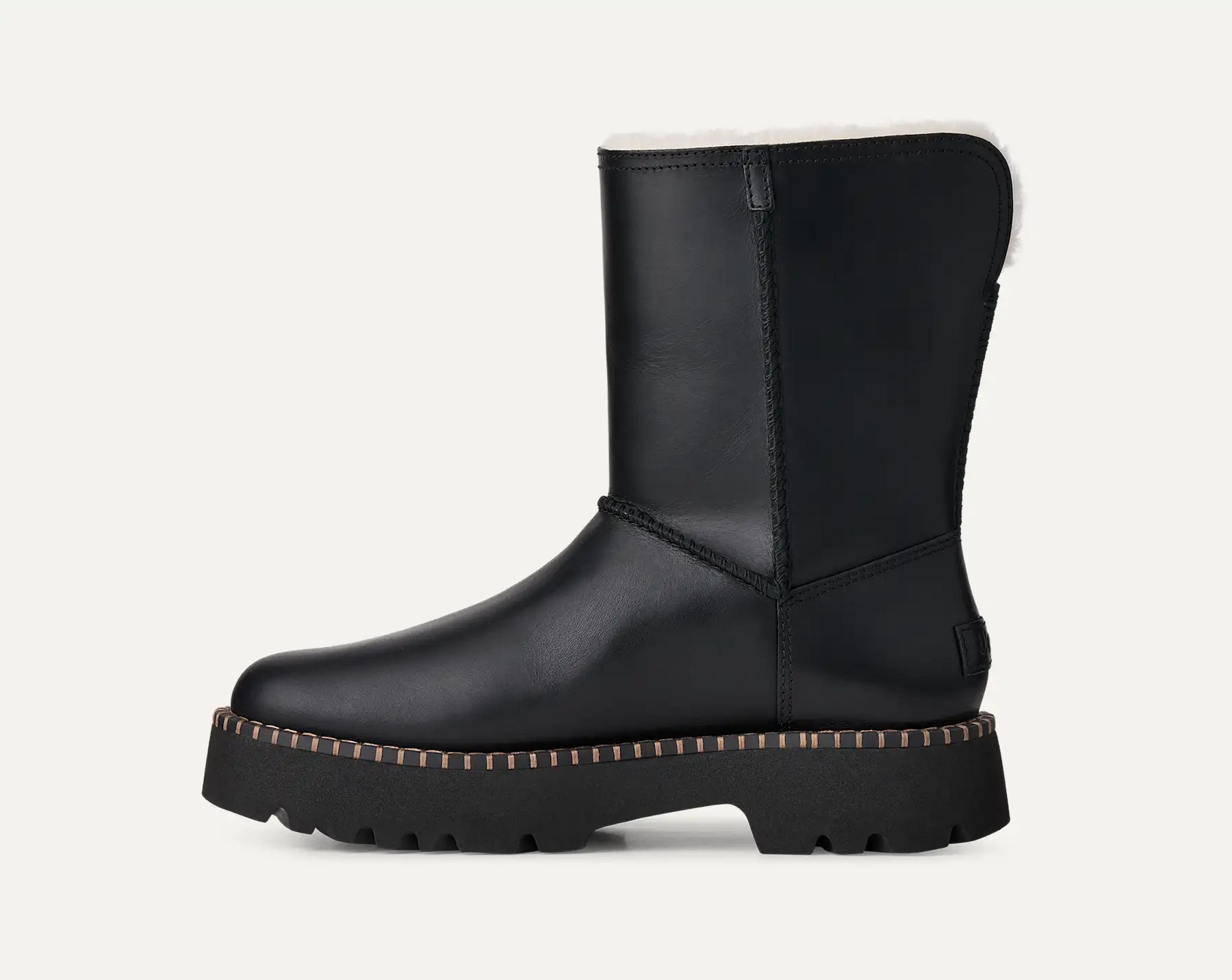 UGG Stivaletti Uptowner Donna in Black Leather