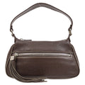 CHANEL 2003-2004 Brown Caviar Embossed Logo Shoulder Bag – Accessorio premium elegante