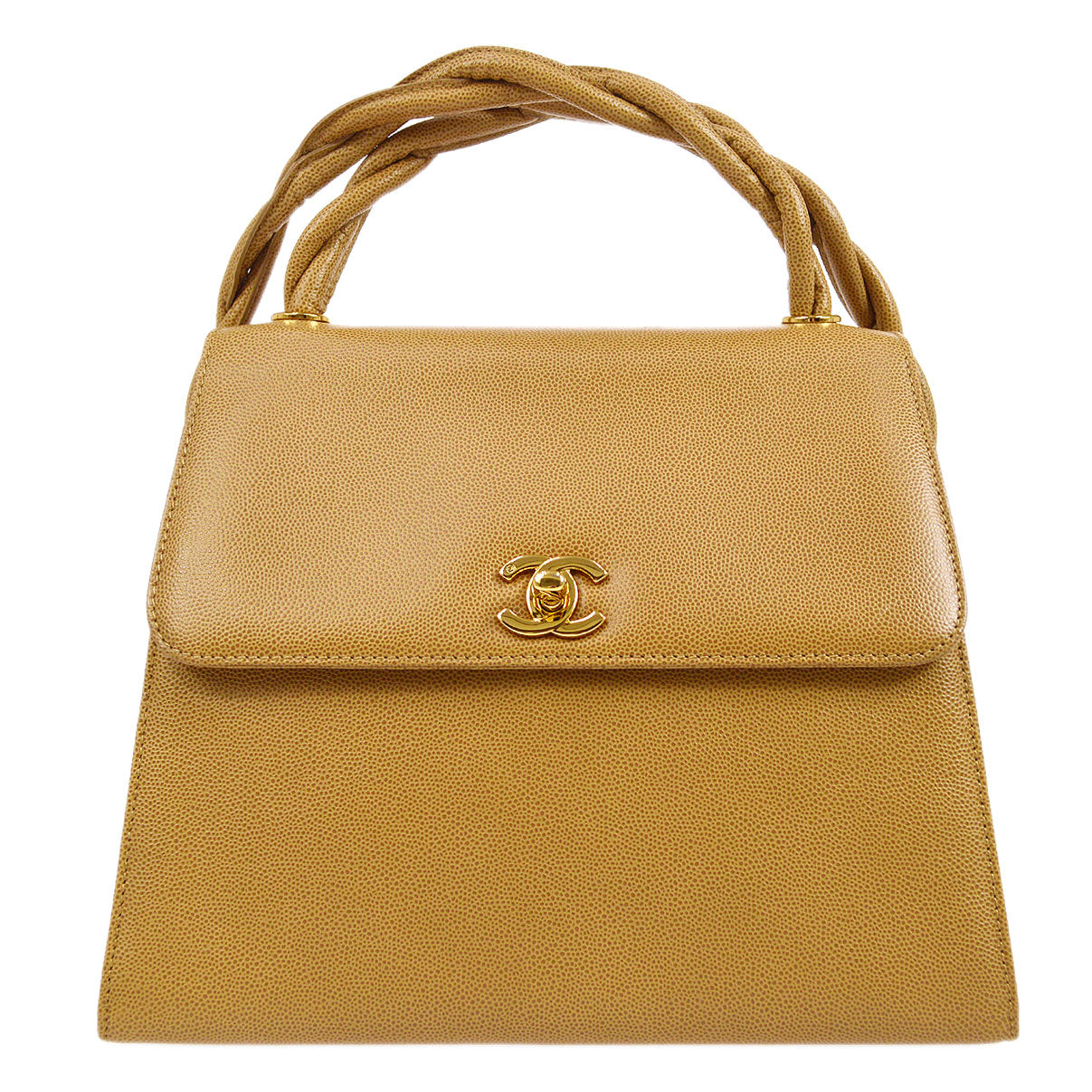 CHANEL 1999 Beige Caviar Trapezoid Shoulder Bag – Accessorio premium elegante