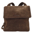 CHANEL 1997-1999 Brown Suede Logo Shoulder Bag – Accessorio premium elegante