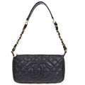 CHANEL 2001-2003 Shoulder Bag Black Caviar – Accessorio premium elegante