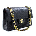 CHANEL 2.55 Double Flap Small Chain Shoulder Bag Black Lambskin h21 – Accessorio premium elegante
