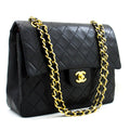 CHANEL 2.55 Double Flap Square Chain Shoulder Bag Black Lambskin i14 – Accessorio premium elegante