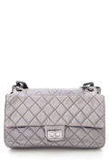 Chanel 2008 Silver Reissue Accordian Handbag – Accessorio premium elegante