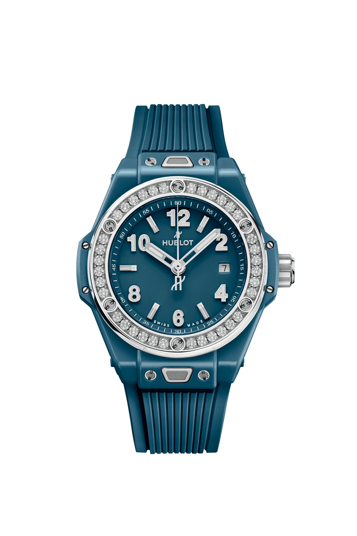 Hublot Big Bang One Click Petrol Blue Ceramic Diamonds 33mm – Accessorio premium elegante