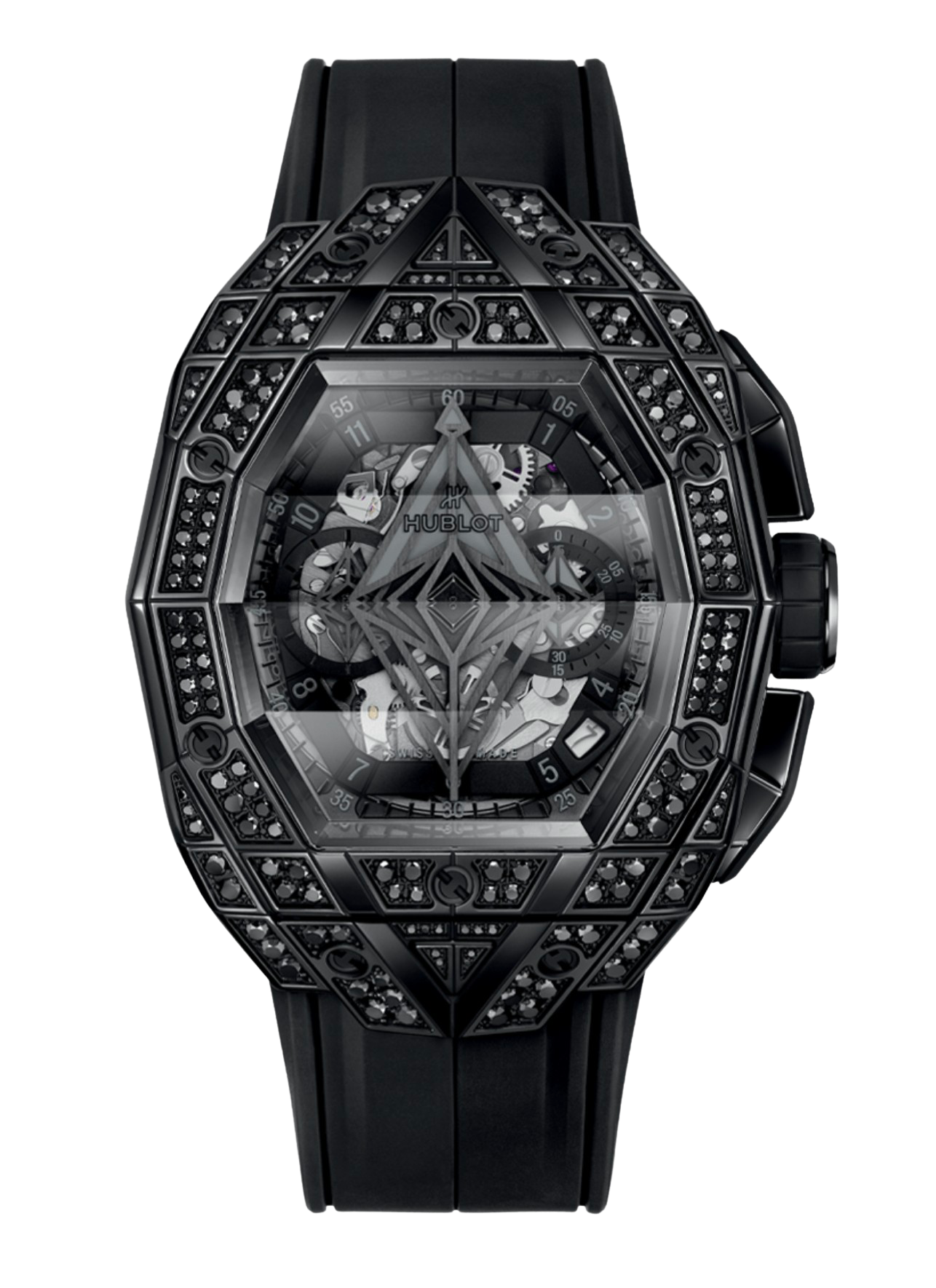 Hublot Spirit of Big Bang Bleu All Black Pavé 42mm – Accessorio premium elegante