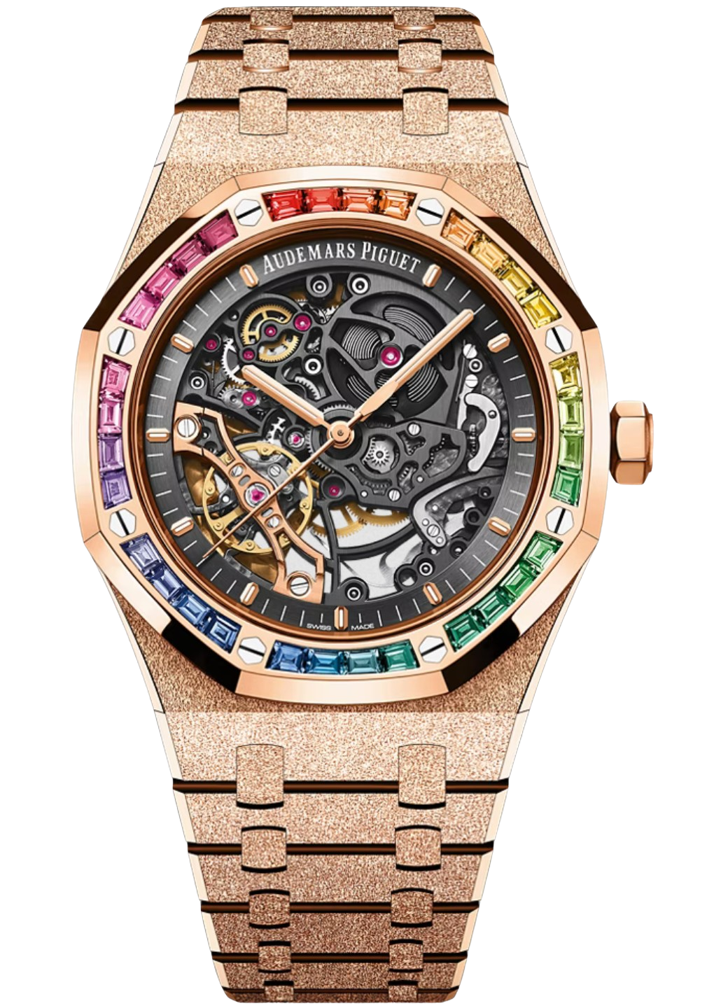 Audemars Piguet Royal Oak Frosted Gold Double Balance Wheel Openworked – Accessorio premium elegante