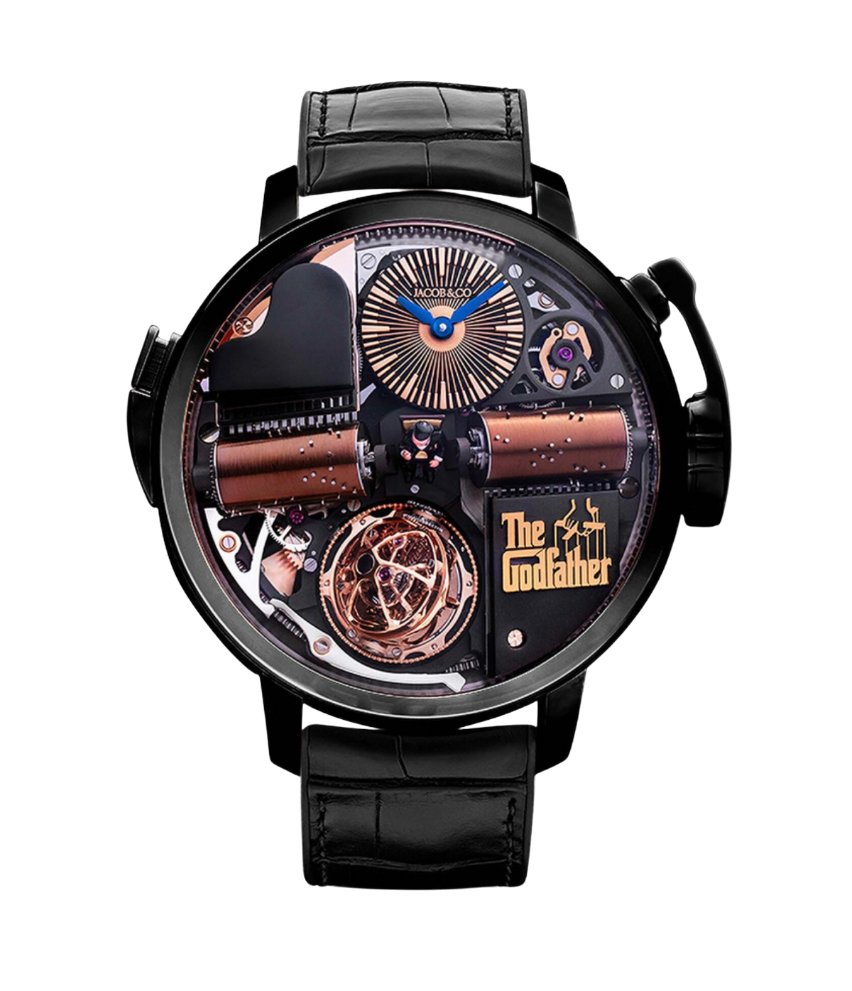 Jacob & Co. Opera Godfather - Black DLC Grade 5 Titanium – Accessorio premium elegante