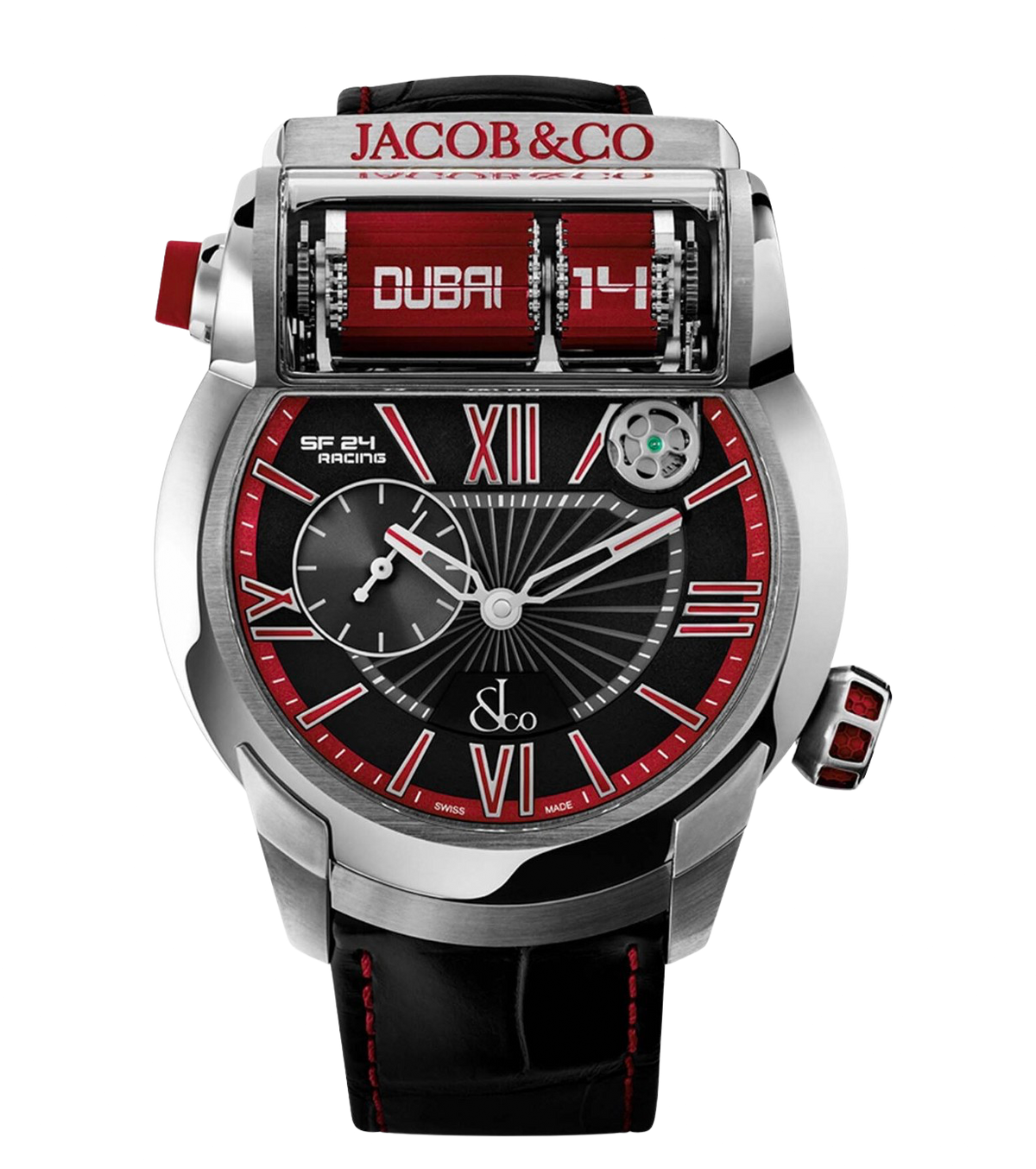 Jacob & Co. Epic SF24 - Titanium Red – Accessorio premium elegante