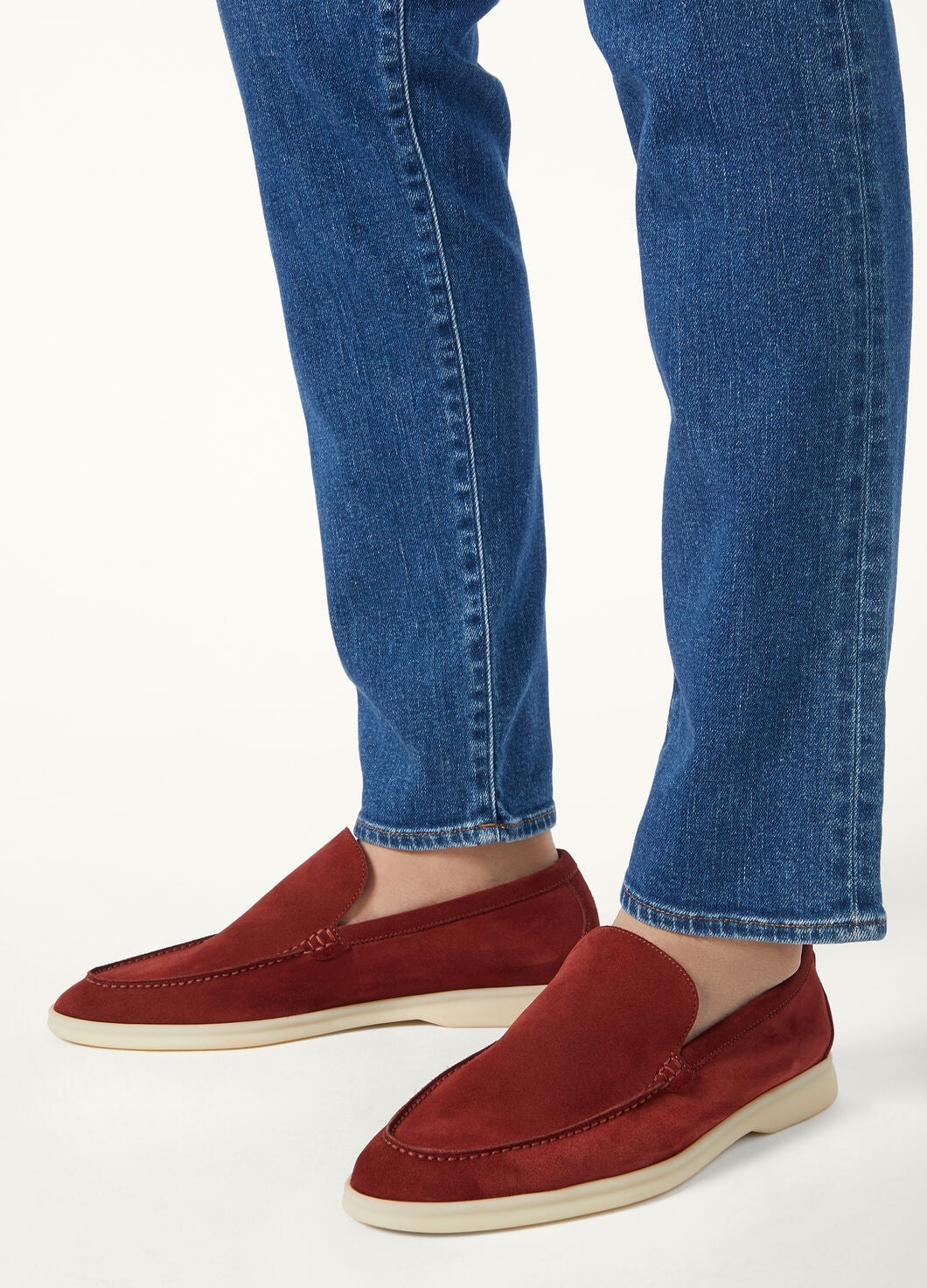 Mocassini Summer Walk In Suède Rosso Uomo