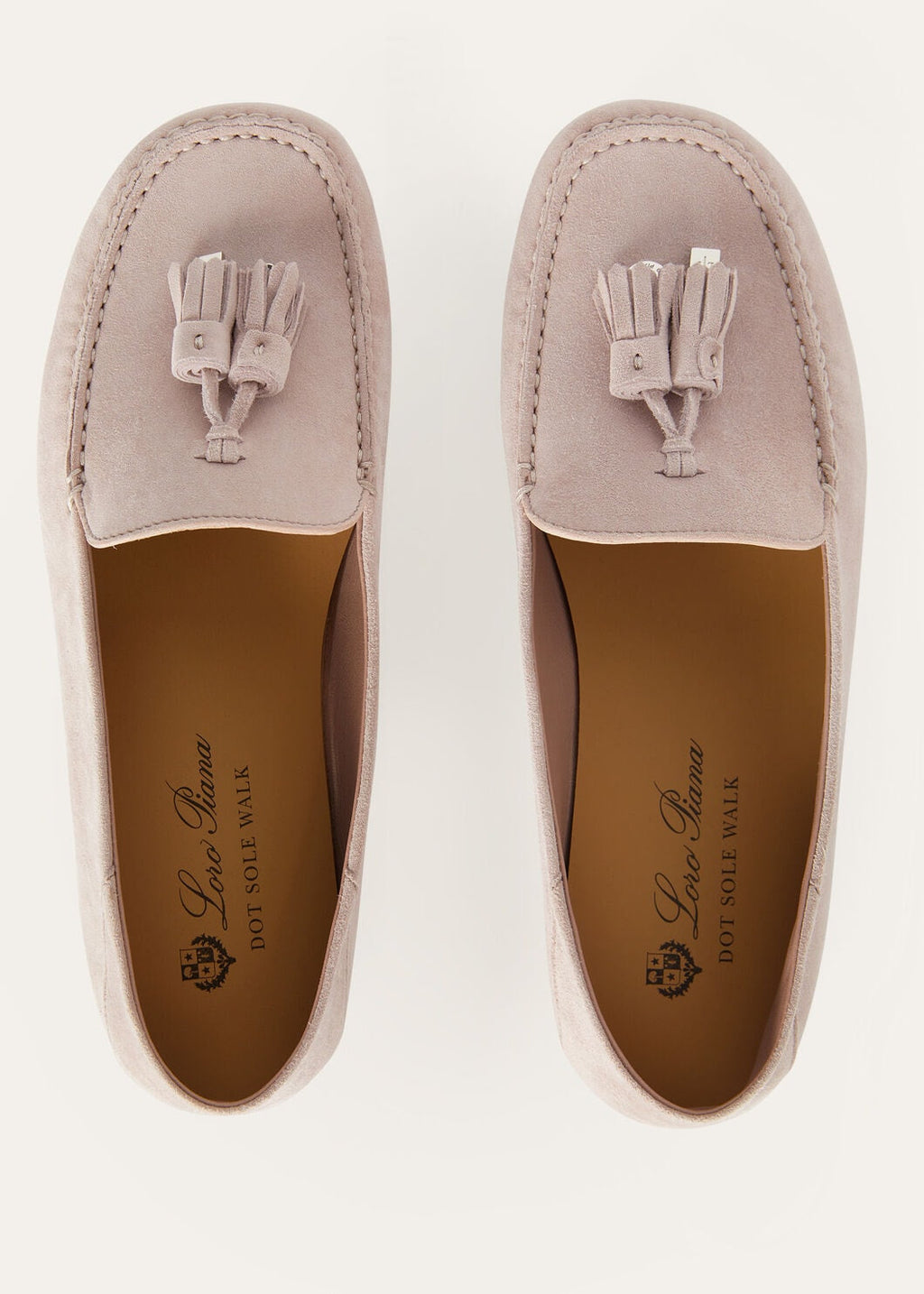 Mocassini Dot Sole Walk in Suède Rosa Donna