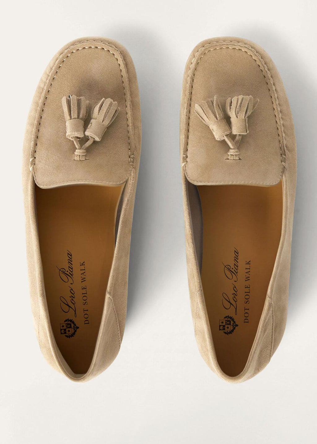 Mocassini Dot Sole Walk in Suède Beige Donna