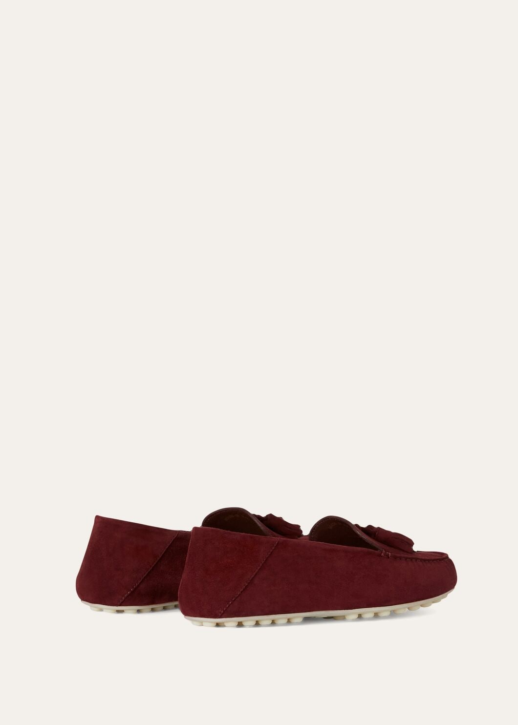 Mocassini Dot Sole Walk in Suède Bordeaux Donna