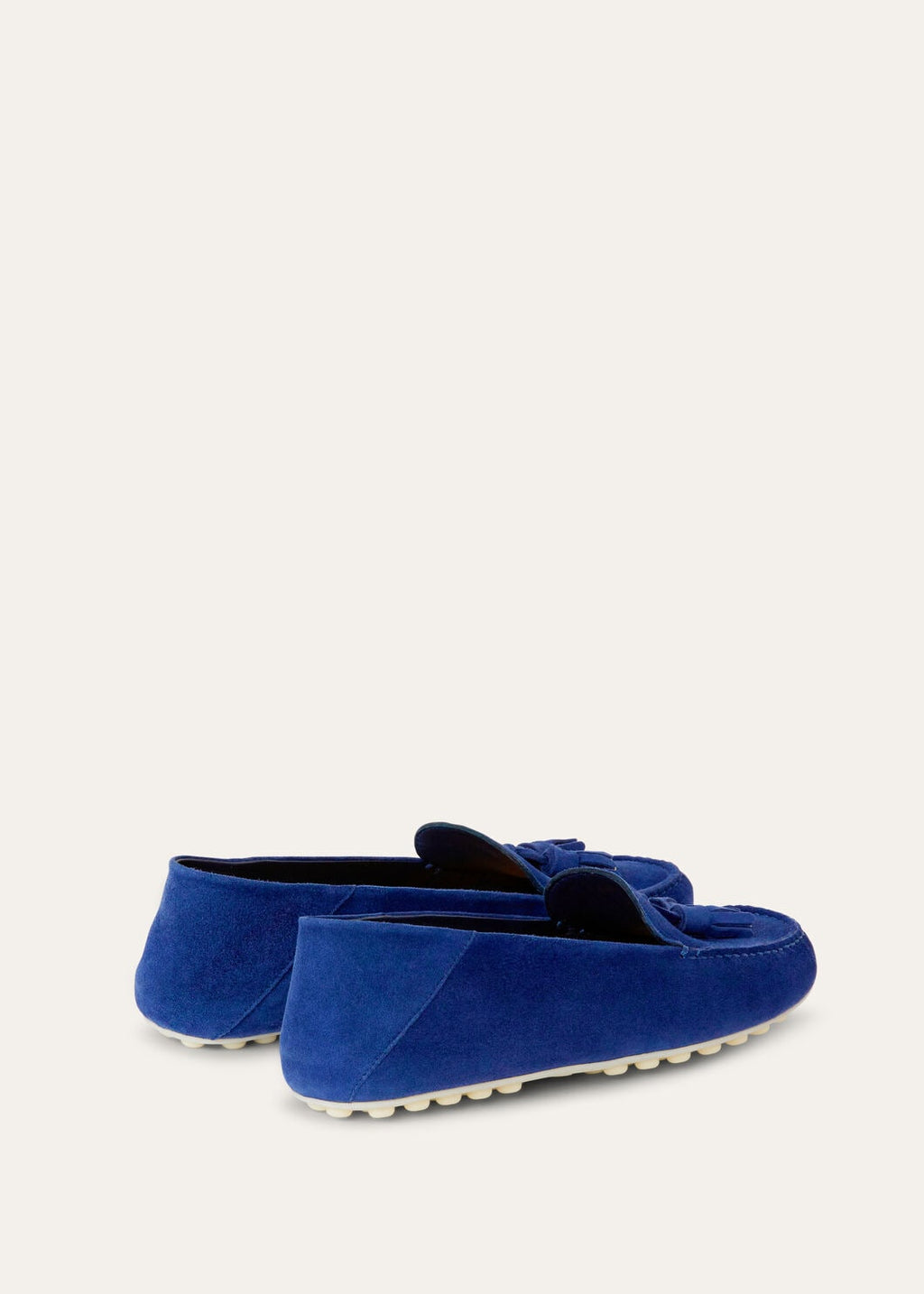 Mocassini Dot Sole Walk in Suède Blu Donna