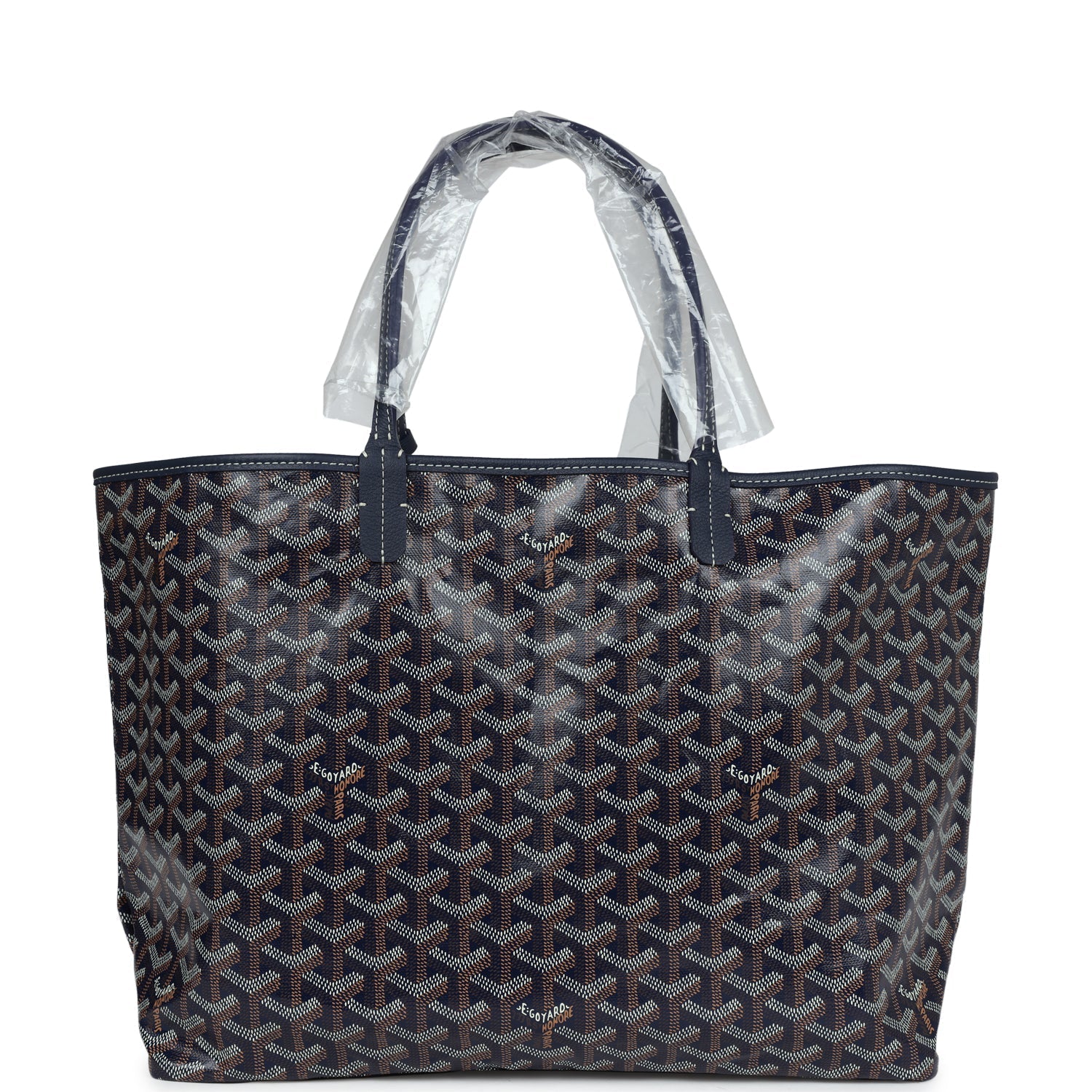 Goyard Goyardine Navy St. Louis PM Tote Bag Palladium Hardware – Accessorio premium elegante