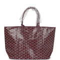 Goyard Goyardine Canvas Burgundy St. Louis PM Tote Palladium Hardware – Accessorio premium elegante