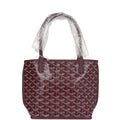 Goyard Goyardine Burgundy Anjou Mini Bag Palladium Hardware – Accessorio premium elegante