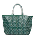 Goyard Goyardine Green St. Louis PM Tote Bag Palladium Hardware – Accessorio premium elegante