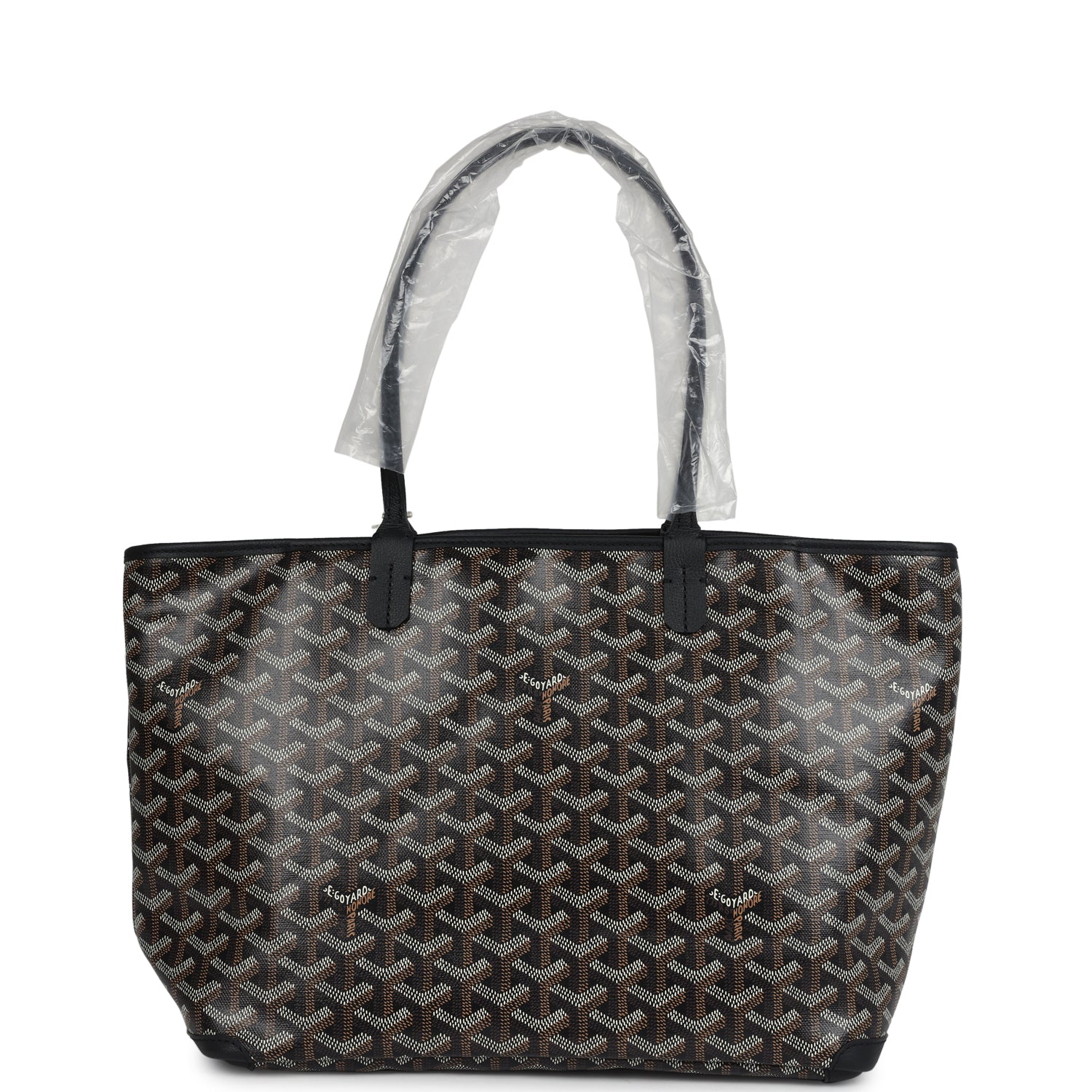Goyard Goyardine Black Artois PM Tote Palladium Hardware – Accessorio premium elegante