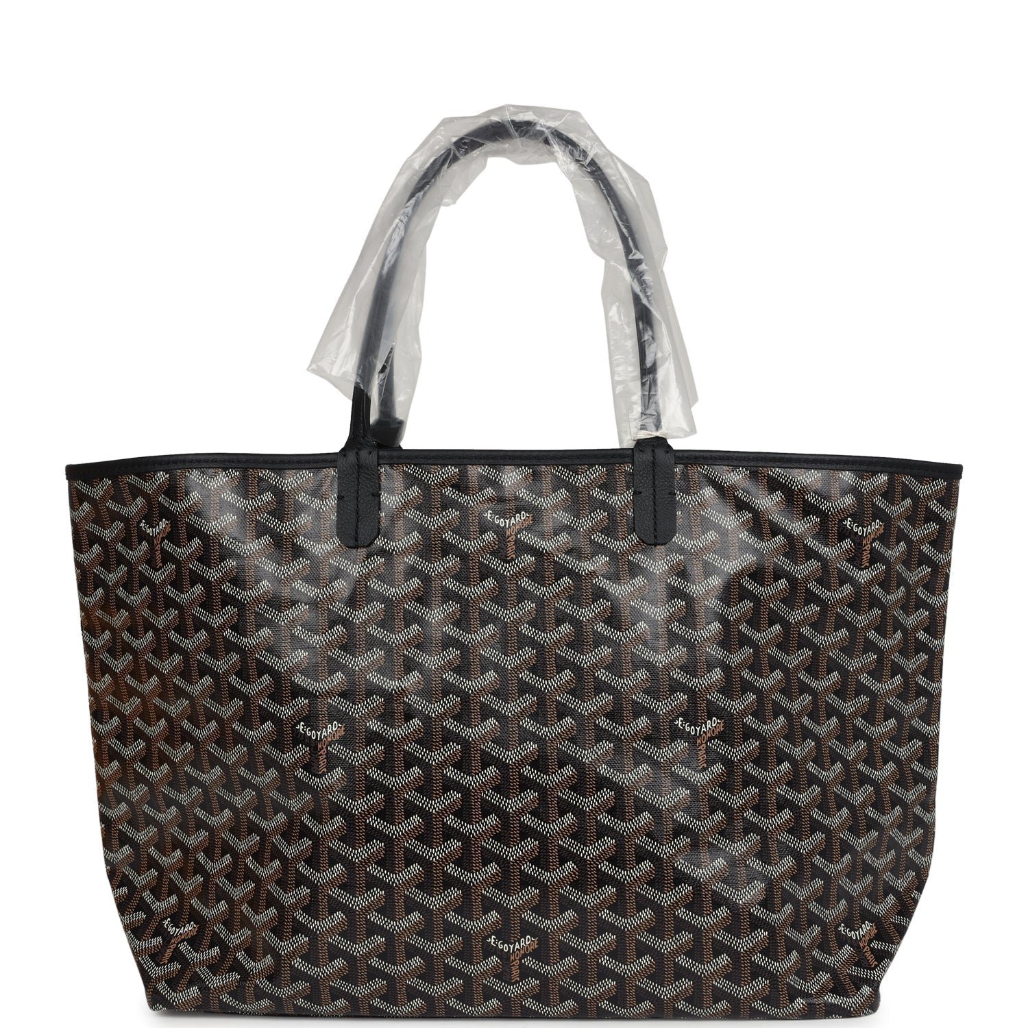 Goyard Goyardine Black St. Louis PM Tote Bag Palladium Hardware – Accessorio premium elegante