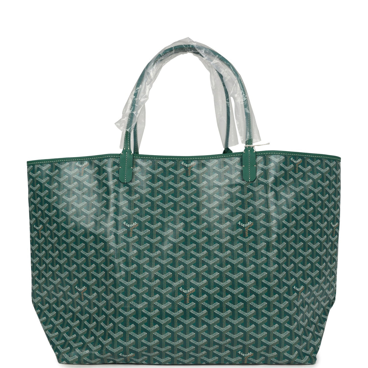 Goyard Goyardine Green St. Louis GM Tote Bag Palladium Hardware – Accessorio premium elegante