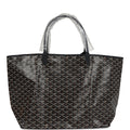 Goyard Goyardine Black St. Louis GM Tote Bag Palladium Hardware – Accessorio premium elegante
