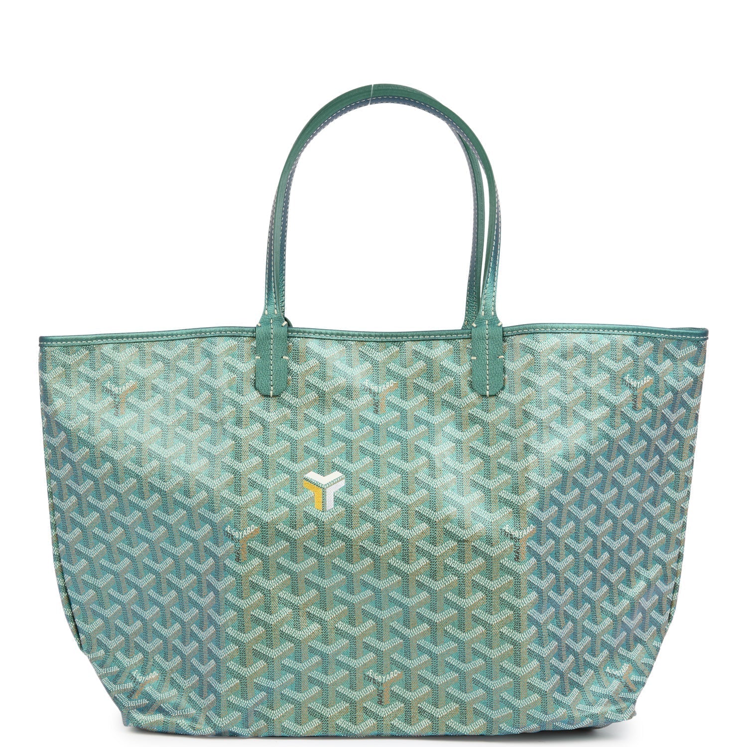 Goyard Goyardine Pearly Green St. Louis PM Tote Bag Palladium Hardware – Accessorio premium elegante