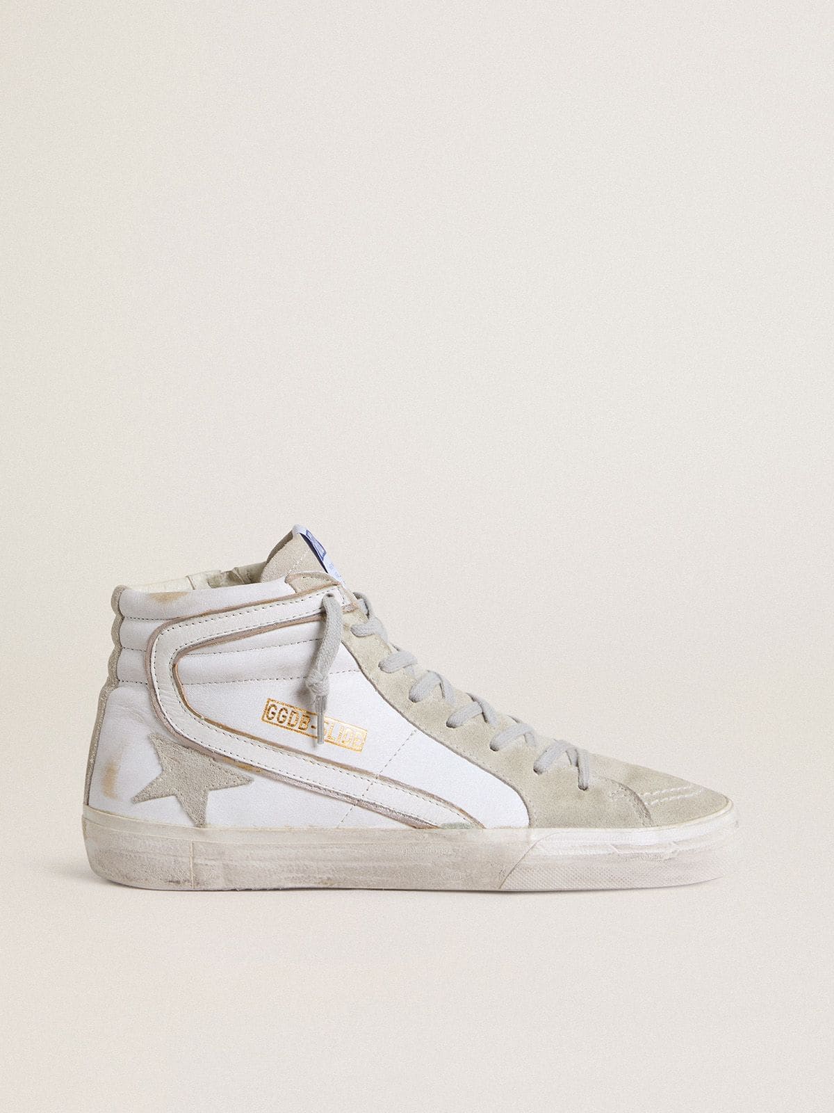 Golden Goose Slide Uomo in Pelle con Dettagli in Camoscio