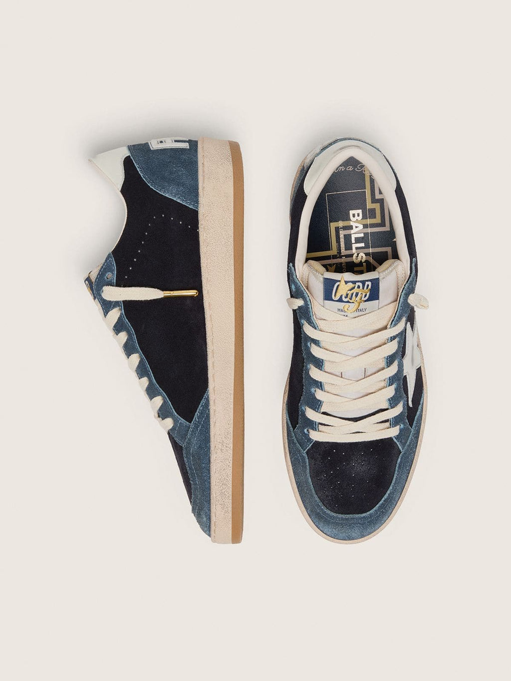 Golden Goose Ball Star FiveFourFive blu, dettaglio