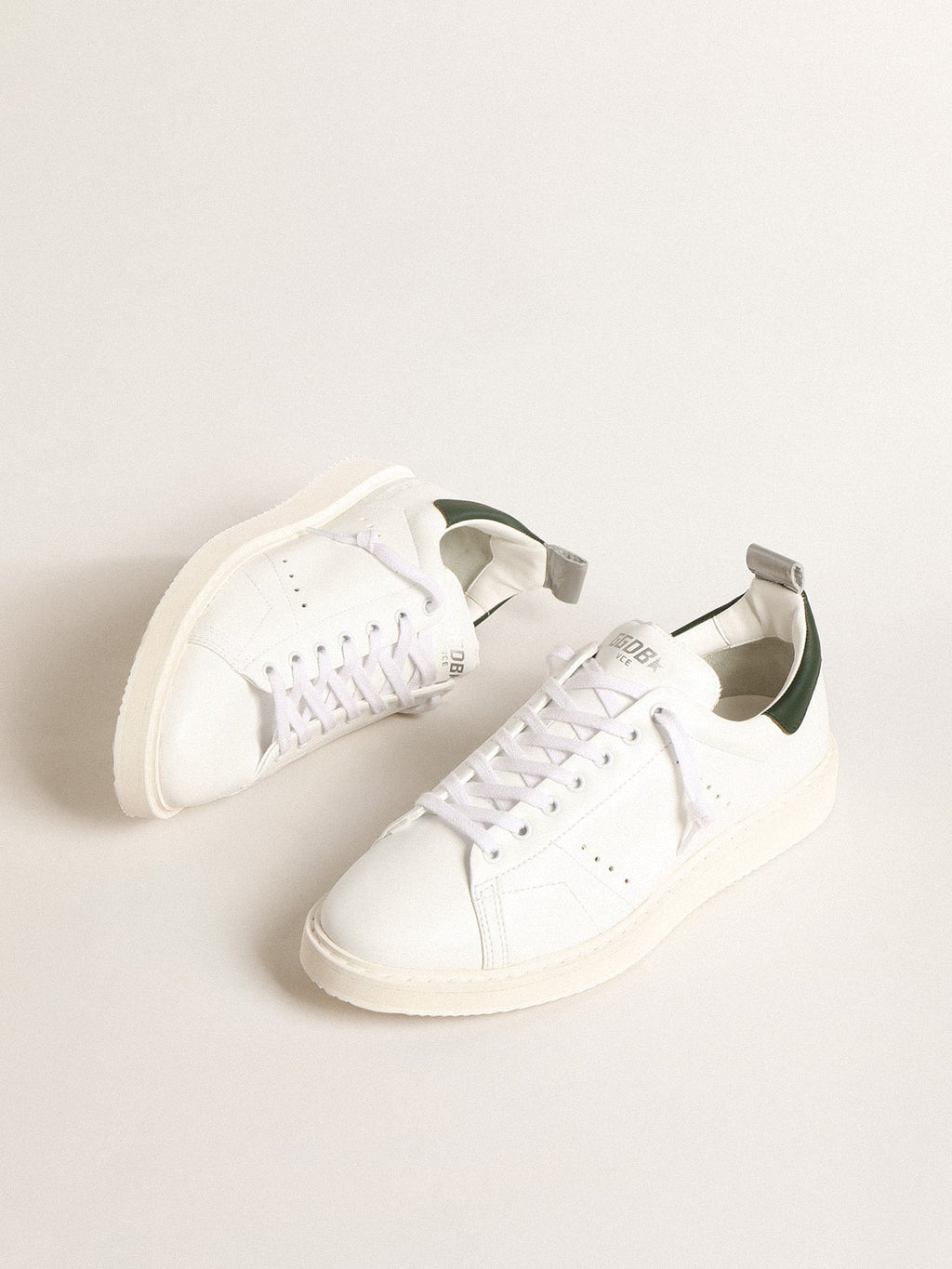 Golden Goose Starter Bio Based con Talloncino in Pelle Verde