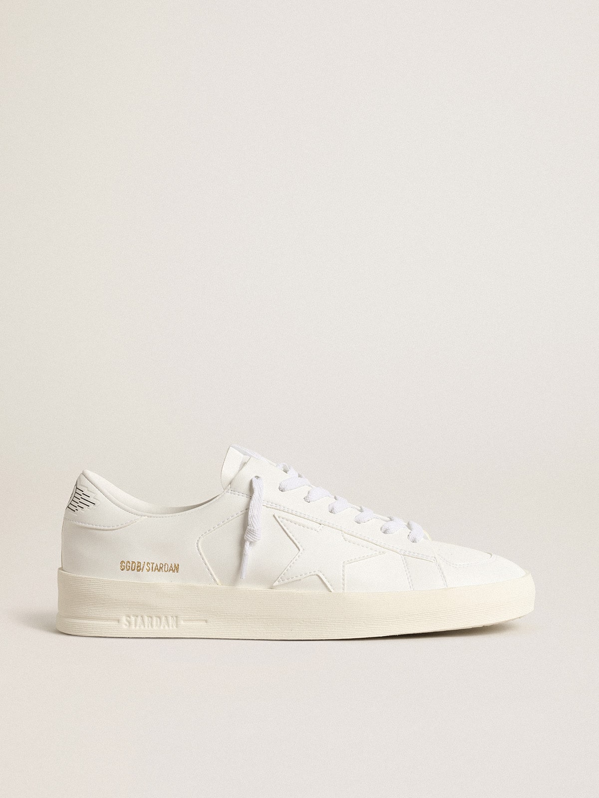 Golden Goose Stardan Uomo Bio Based con Stella e Talloncino Bianchi