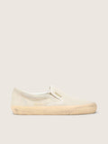 Golden Goose Vce Penstar Uomo in Suede Beige e Pailletes Color Perla