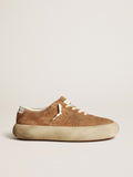 Golden Goose Scarpe Space Star Uomo in Suede Color Tabacco