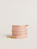 Golden Goose Lacci in cotone rosa con stelline dorate a contrasto