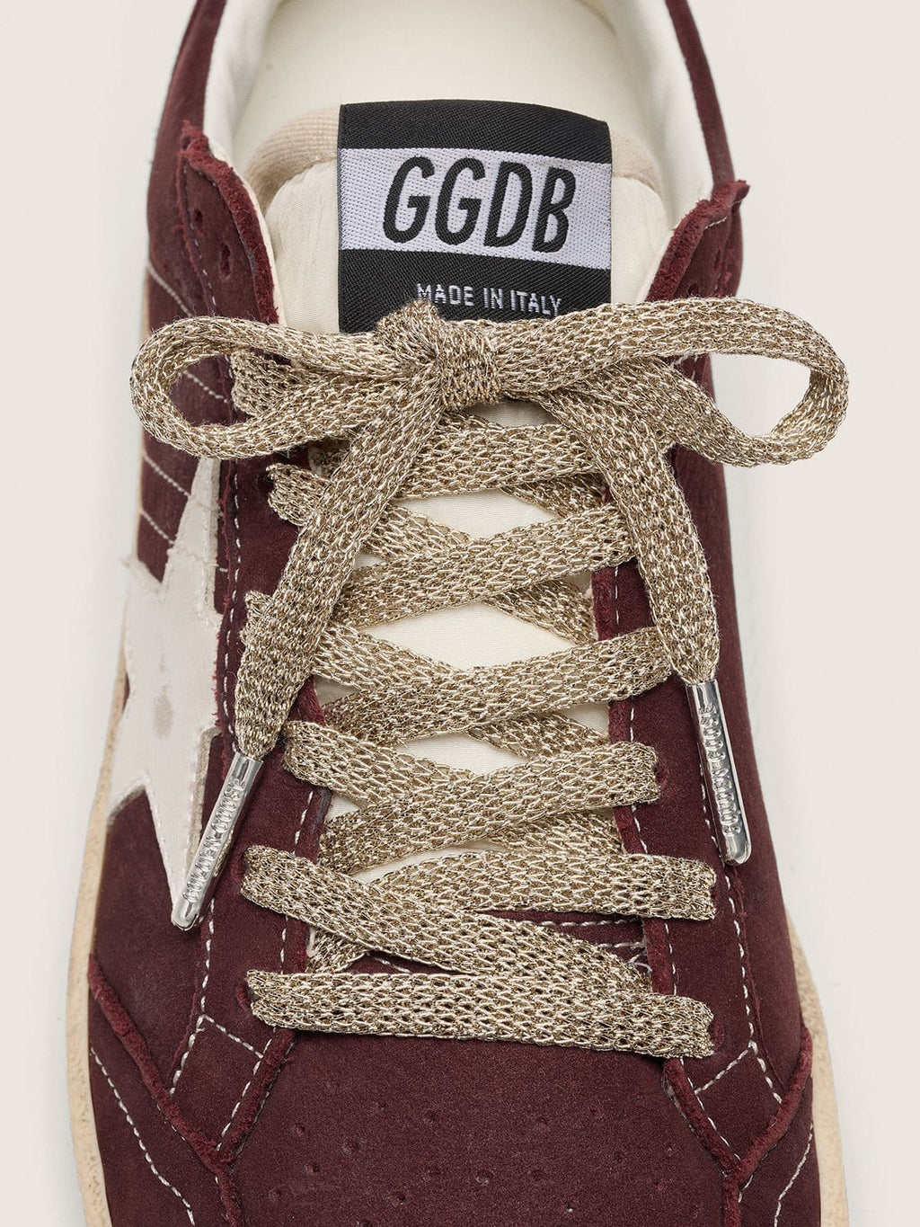 Golden Goose Lacci in lurex color oro