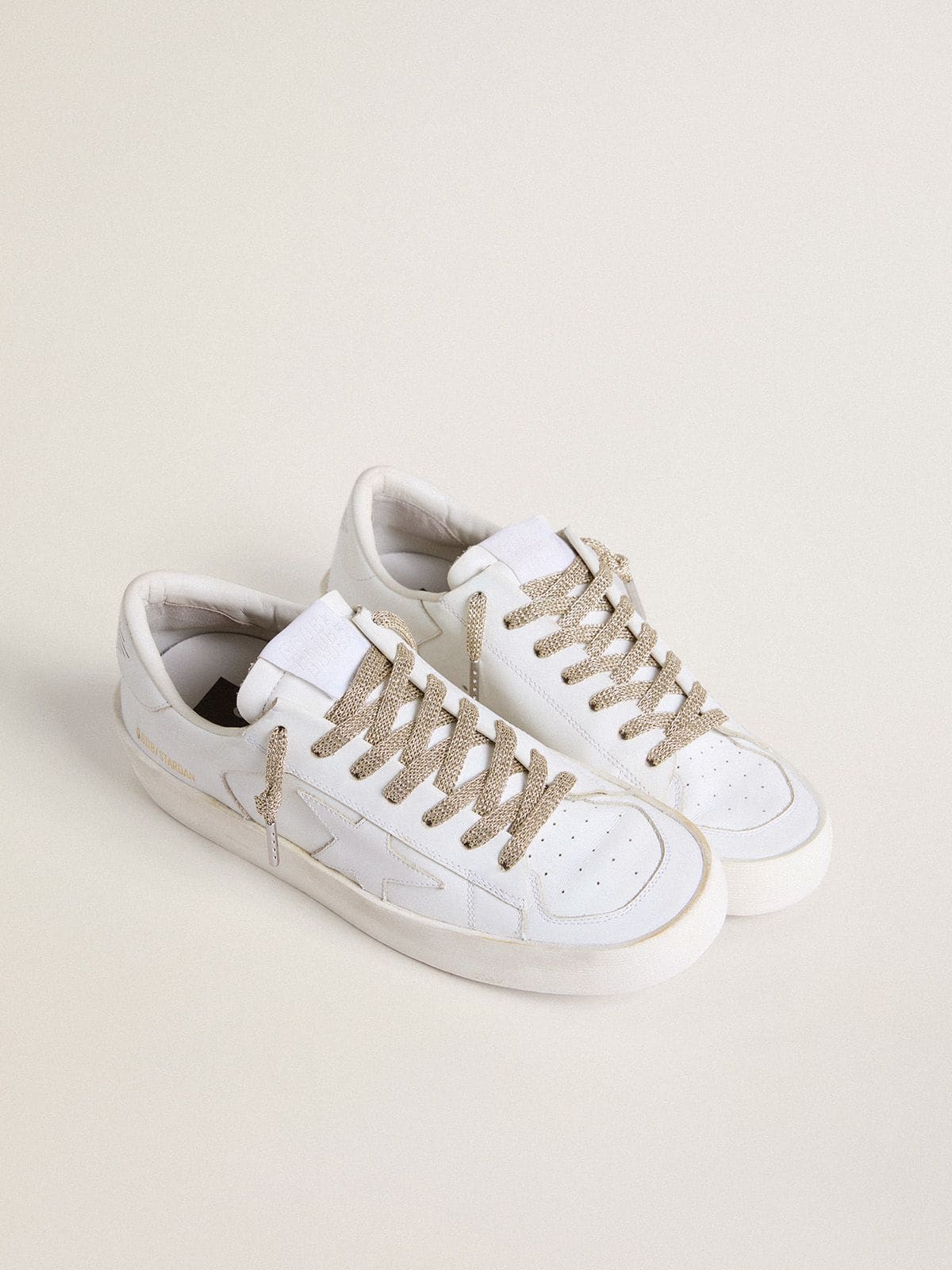 Golden Goose Lacci in lurex color oro