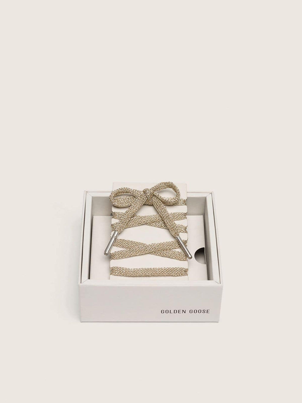 Golden Goose Lacci in lurex color oro