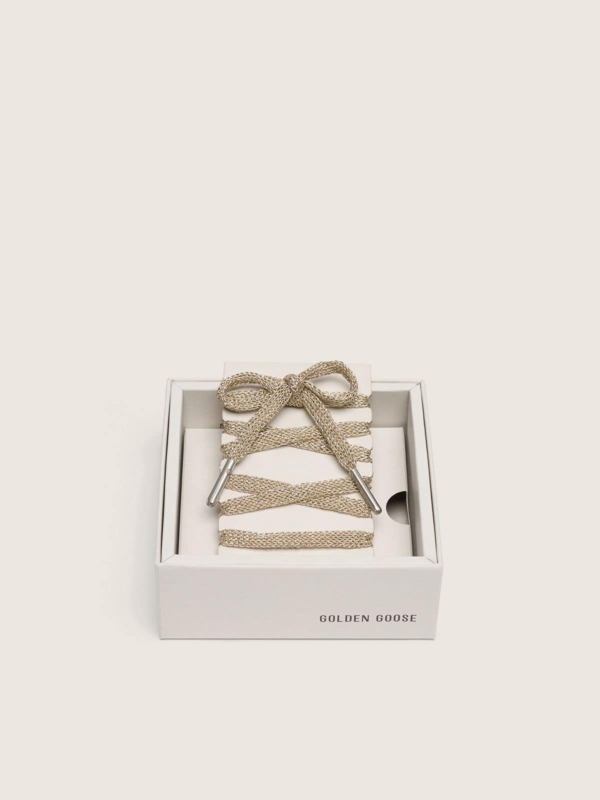 Golden Goose Lacci in lurex color oro