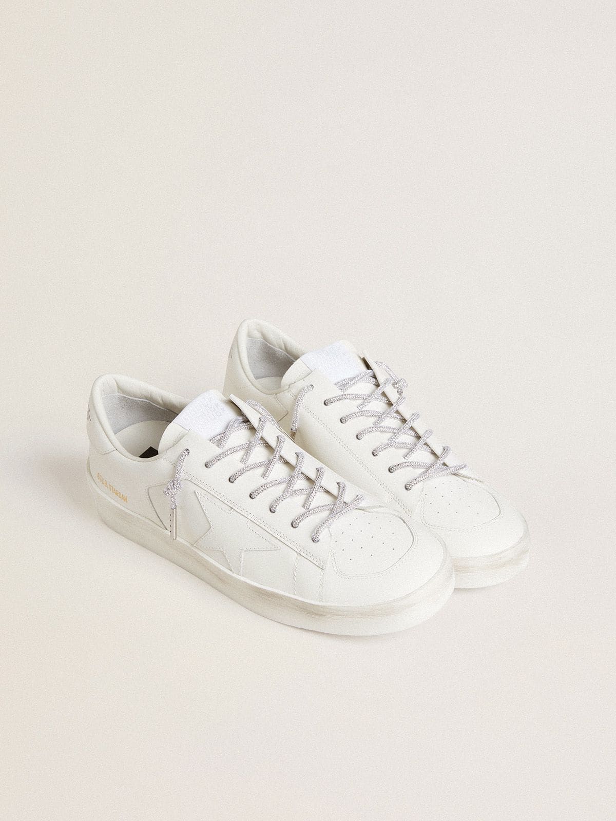 Golden Goose Lacci argento con strass Swarovski color argento