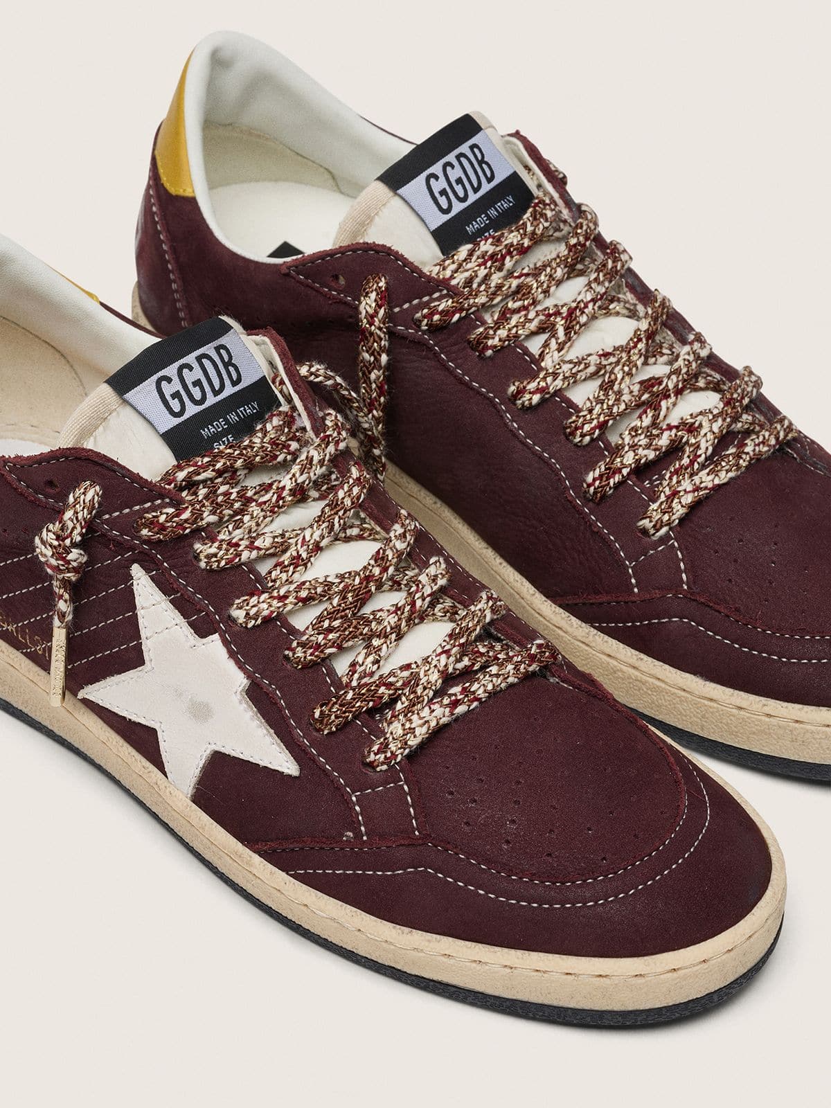 Golden Goose Laccio intrecciato multicolore con lurex