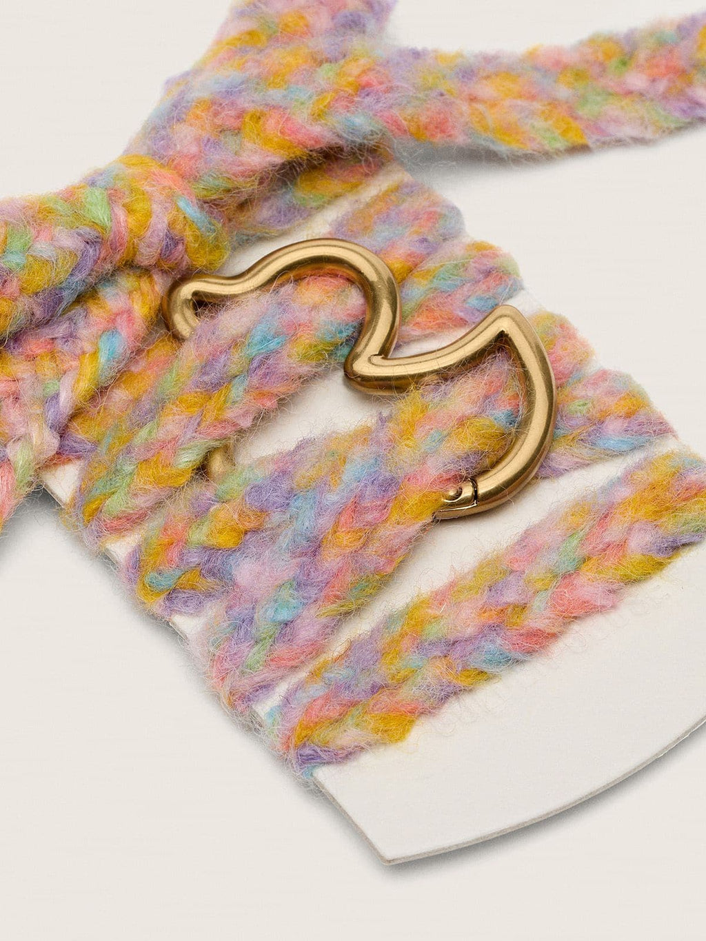 Golden Goose Skins laccio in lana multicolor con moschettone a forma di paperella